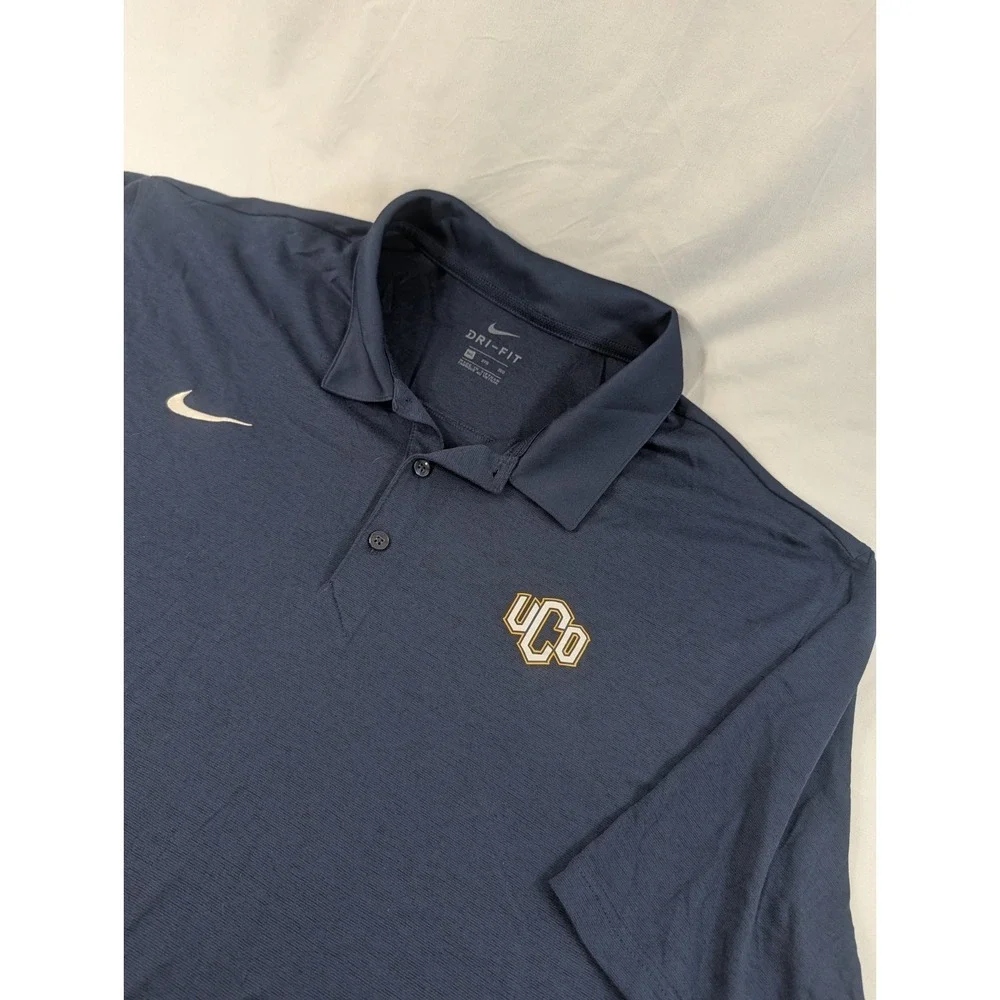 New With Tags Nike Dri-Fit Polo University‎ Central Oklahoma Heathered Blue 3XL